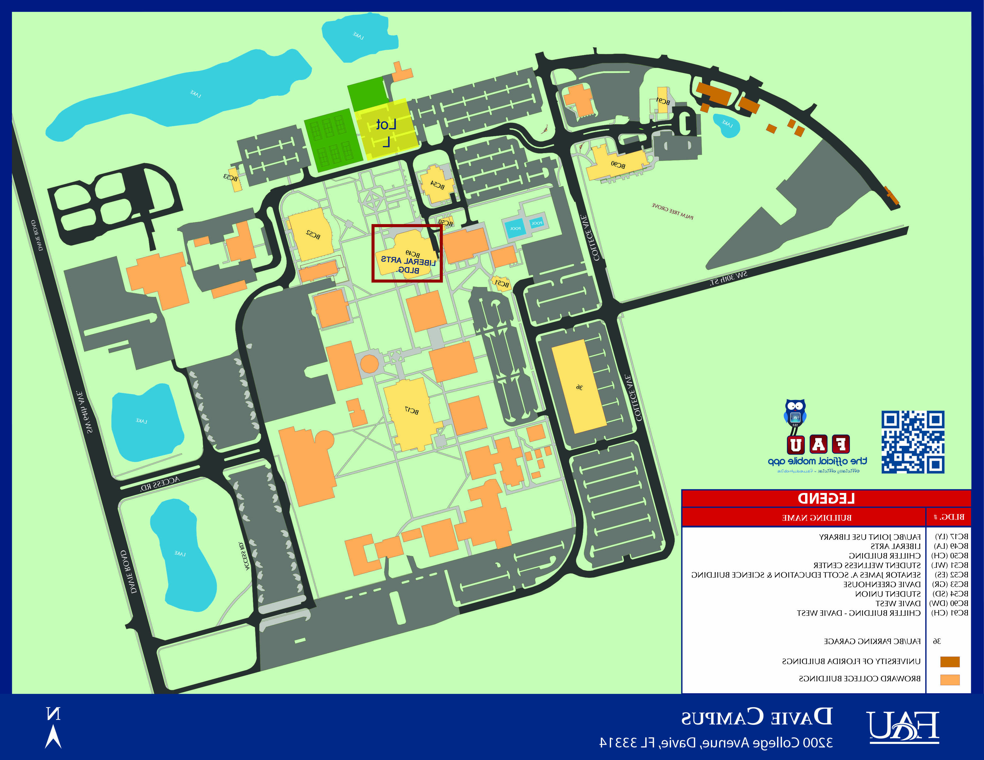 Davie Campus Map